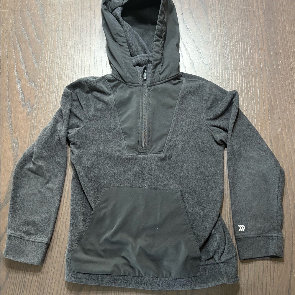 All in Motion Youth Medium (8/10) Black 1/4 zip Fleece Jacket